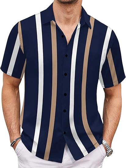 UBB CLOTHING ARTICLE #6811 Summer Beach Aloha Shirt Floral Button Down Tropical Hawaii Shirts